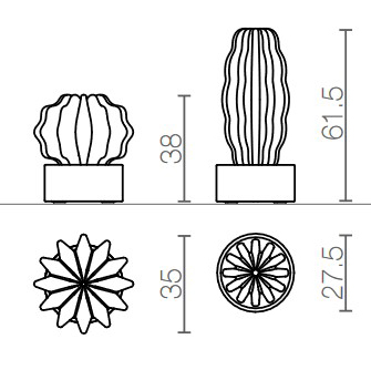 Lámpara-Cactus-Serralunga-de-pie-medidas