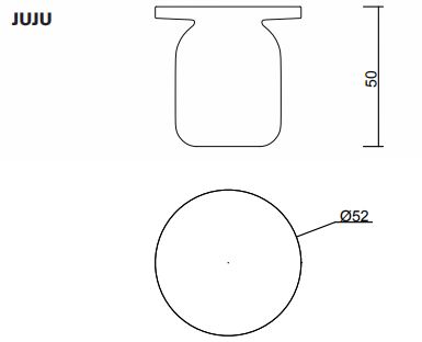 Tavolino Juju Serralunga dimensioni e misure