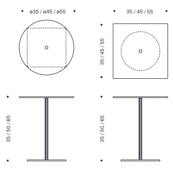 Mesa de centro Updown Tonelli Design medidas