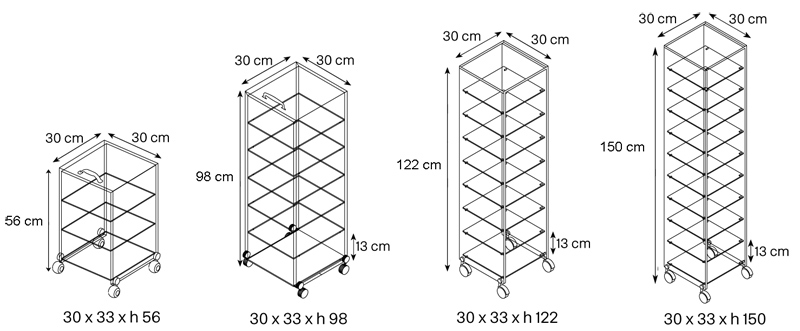 Mueble multiusos dappertutto  tonelli design medidas