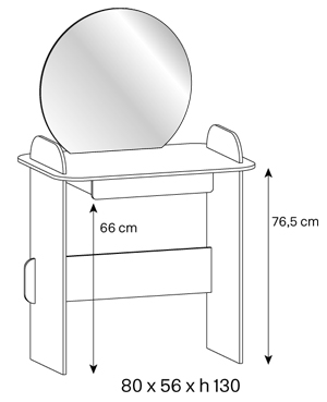 Tocador Opalina dimensiones