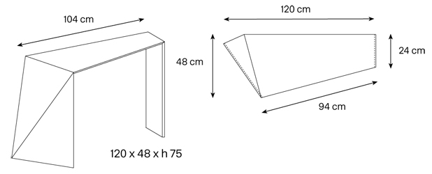Consola Penrose dimensiones