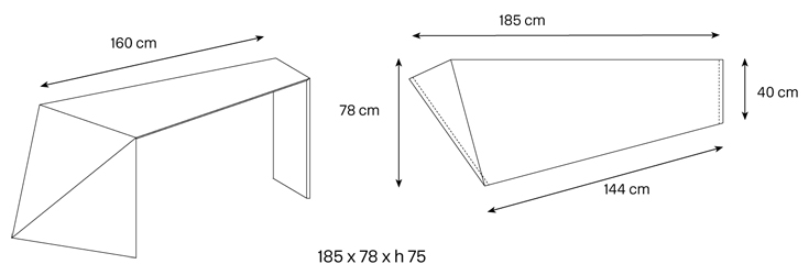 Escritorio Penrose dimensiones