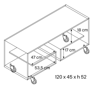 Mueble Tv Flò Tonelli medidas