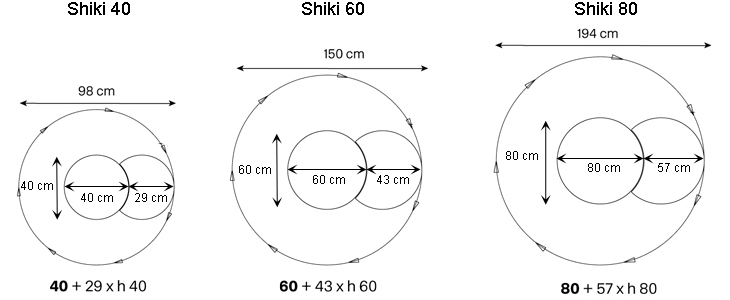 Espejo de pared Shiki Tonelli dimensiones