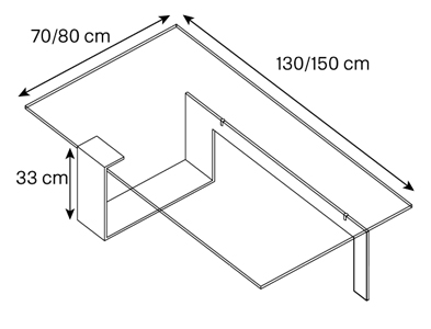 Tavolino Plinsky Tonelli dimensioni