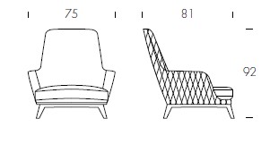 Sillón-Cleo-Élite-Tonin-casa-medidas