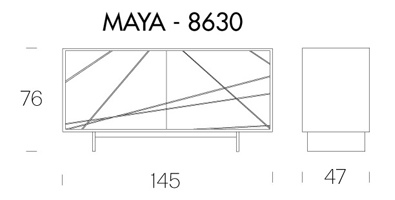 maya madia tonin casa MEDIDAS 8631