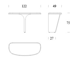 Dimensiones de la Consola Tea Tonin Casa