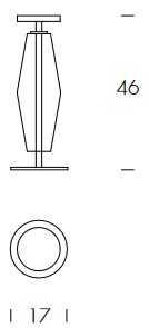 Dimensiones de la lámpara Chic Tonin Casa