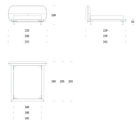 Dimensiones de la cama Dan Tonin Casa