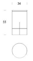 Dimensiones de la Mesa de Centro Duals Tonin Casa
