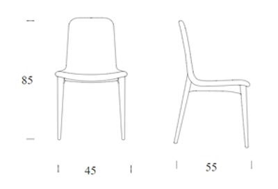 SillaAralia Tonin Casa medidas