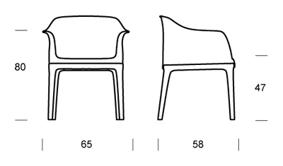 sillon Mivida Tonin Casa acabados