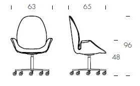 Silla-Sorrento-Office-Tonin-Casa-medidas