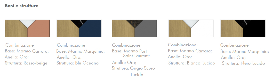 flute tavolino tonin casa finiture
