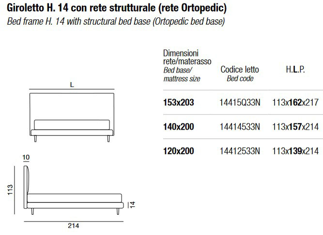 Dimensiones de la cama Dread Twils de una plaza y media