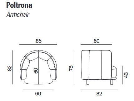 Dimensiones del sillón Chain Twils